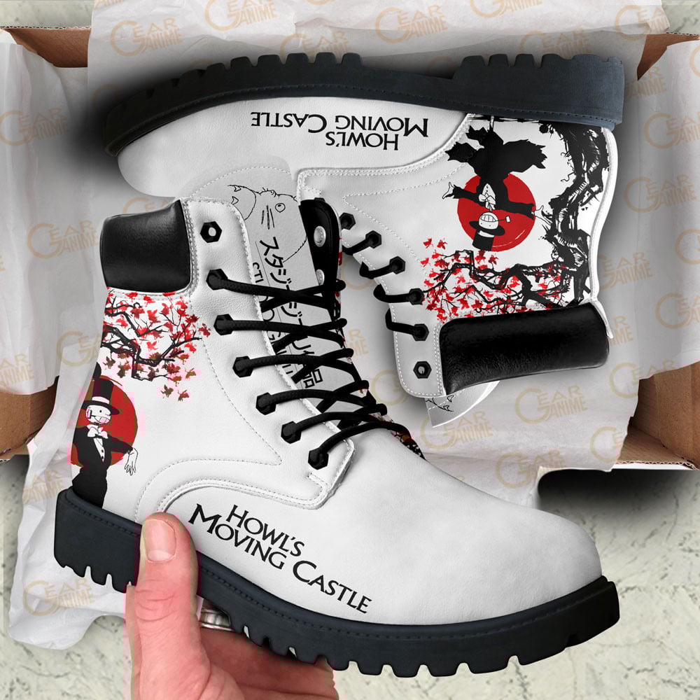 Turnip Head Howl’s Moving Castle Boots Anime Custom Shoes Japan Style