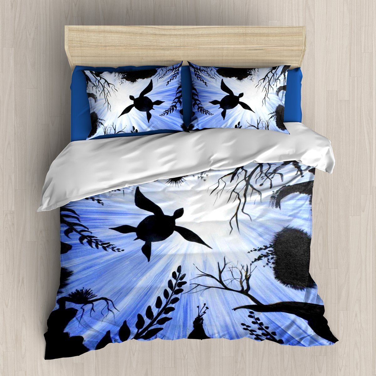 Turte Blue Pcs/S 3D Customized Duvet Cover Bedding Set