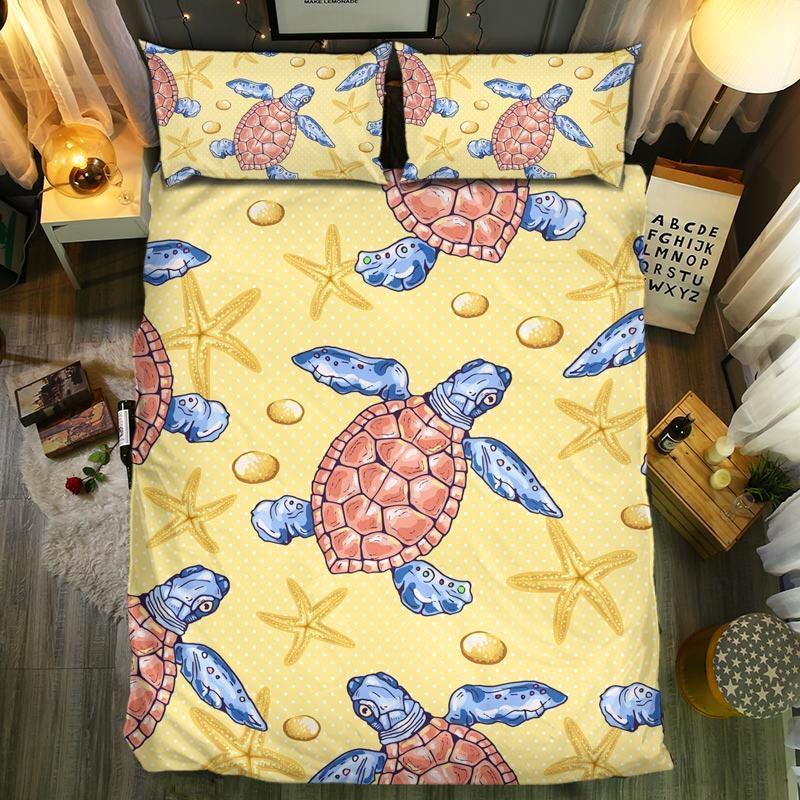 Turtle 3D Customized Duvet Cover Bedding Set