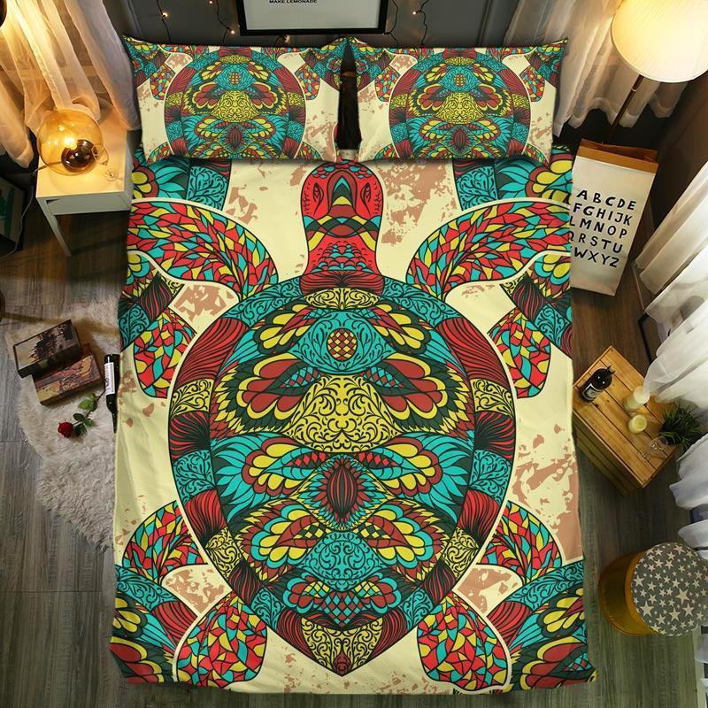Turtle 3D Customized Duvet Cover Bedding Set