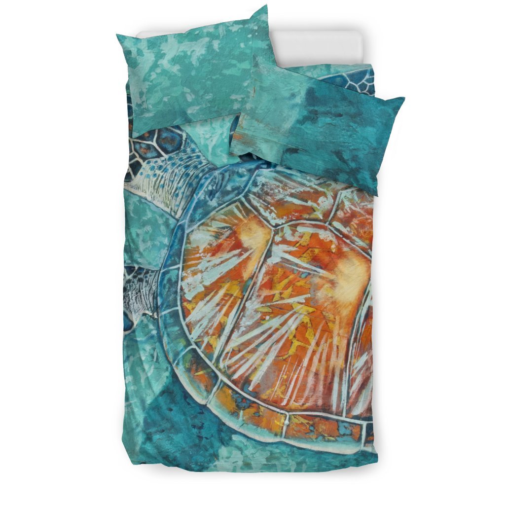 Turtle 3D Customized Duvet Cover Bedding Set