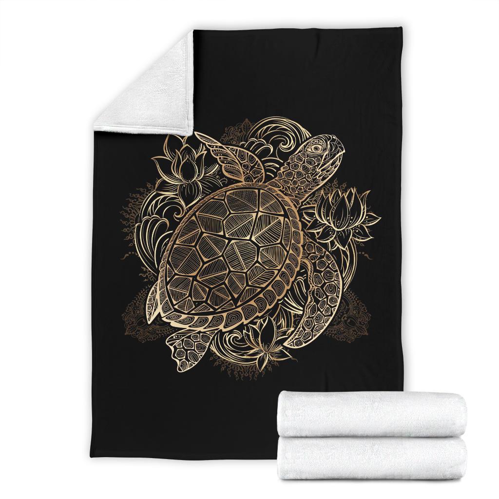 Turtle Sherpa Blanket Cozy Blanket Fleece Blanket