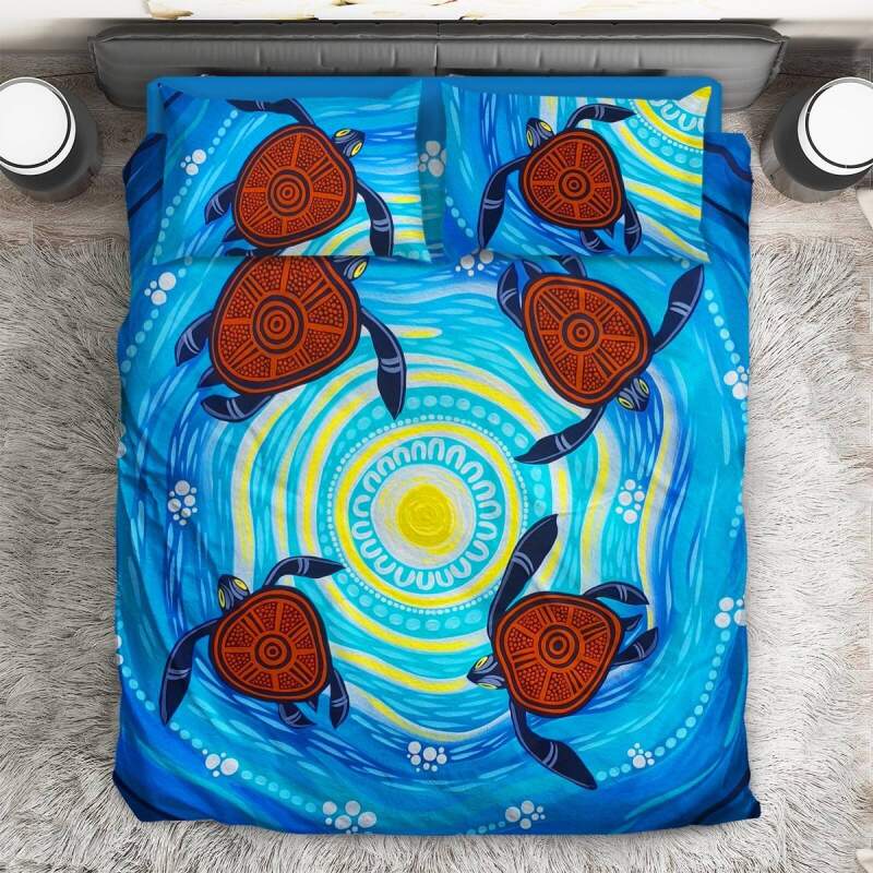 Turtle Tog Her 3D Customized Duvet Cover Bedding Set