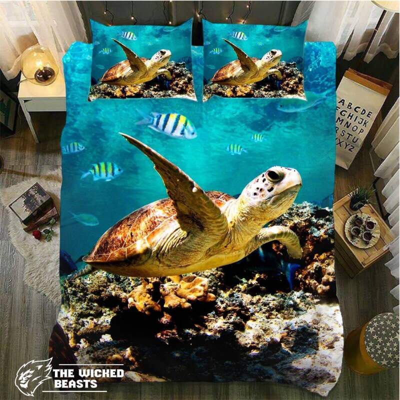 Turtlewimming Toky3D Customized Duvet Cover Bedding Set