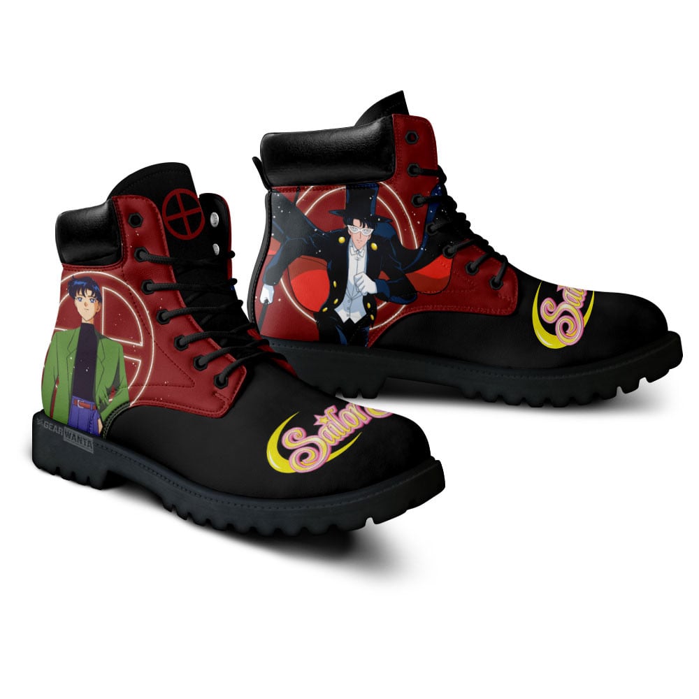 Tuxedo Mask Boots Sailor Anime Custom Shoes For Fans