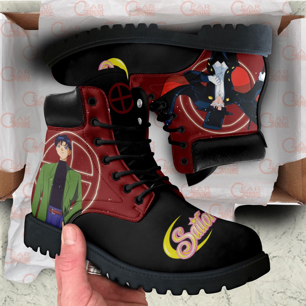 Tuxedo Mask Boots Sailor Anime Custom Shoes For Fans