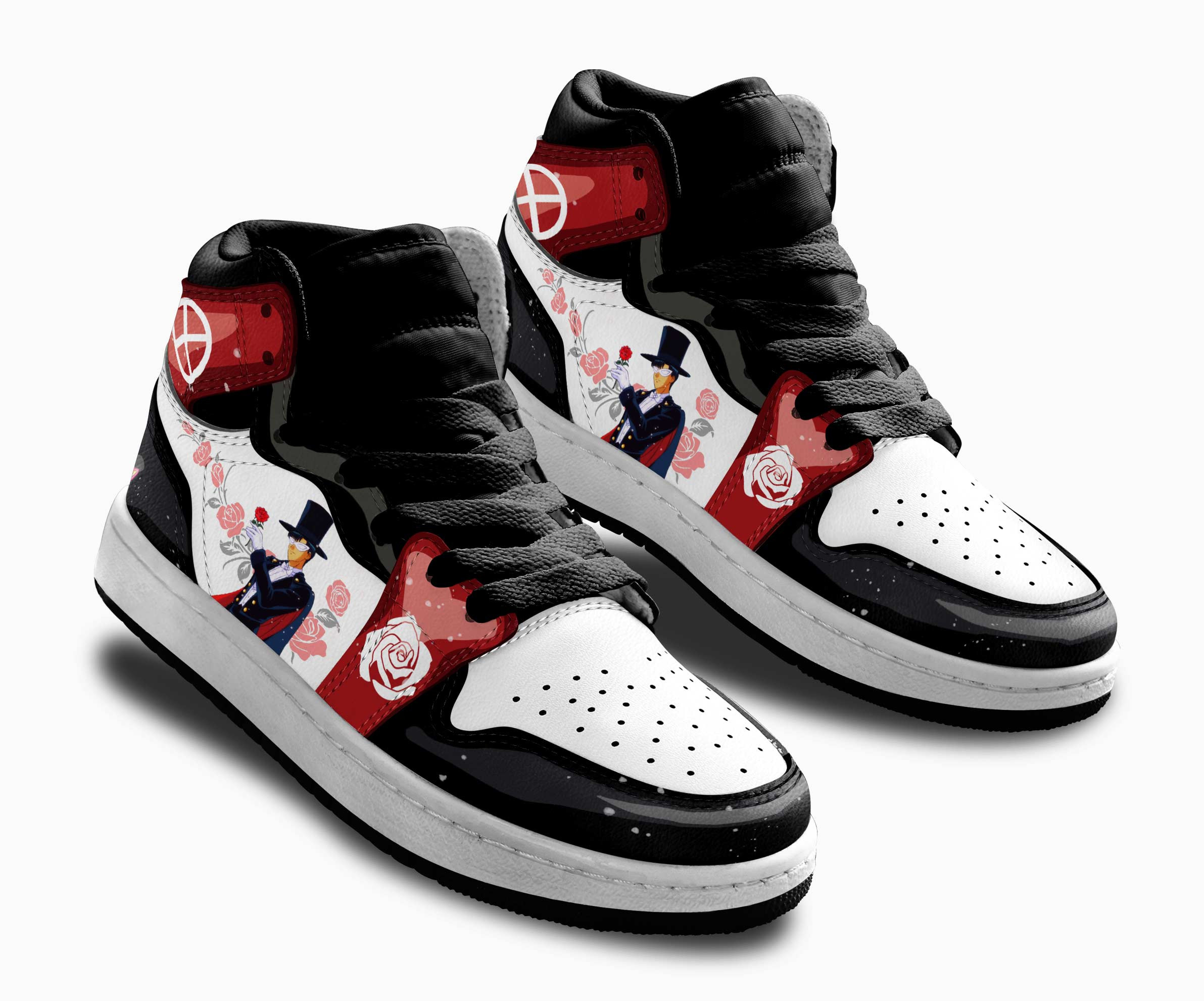 Tuxedo Mask Kids Sneakers Custom Sailor Anime Shoes For Kids
