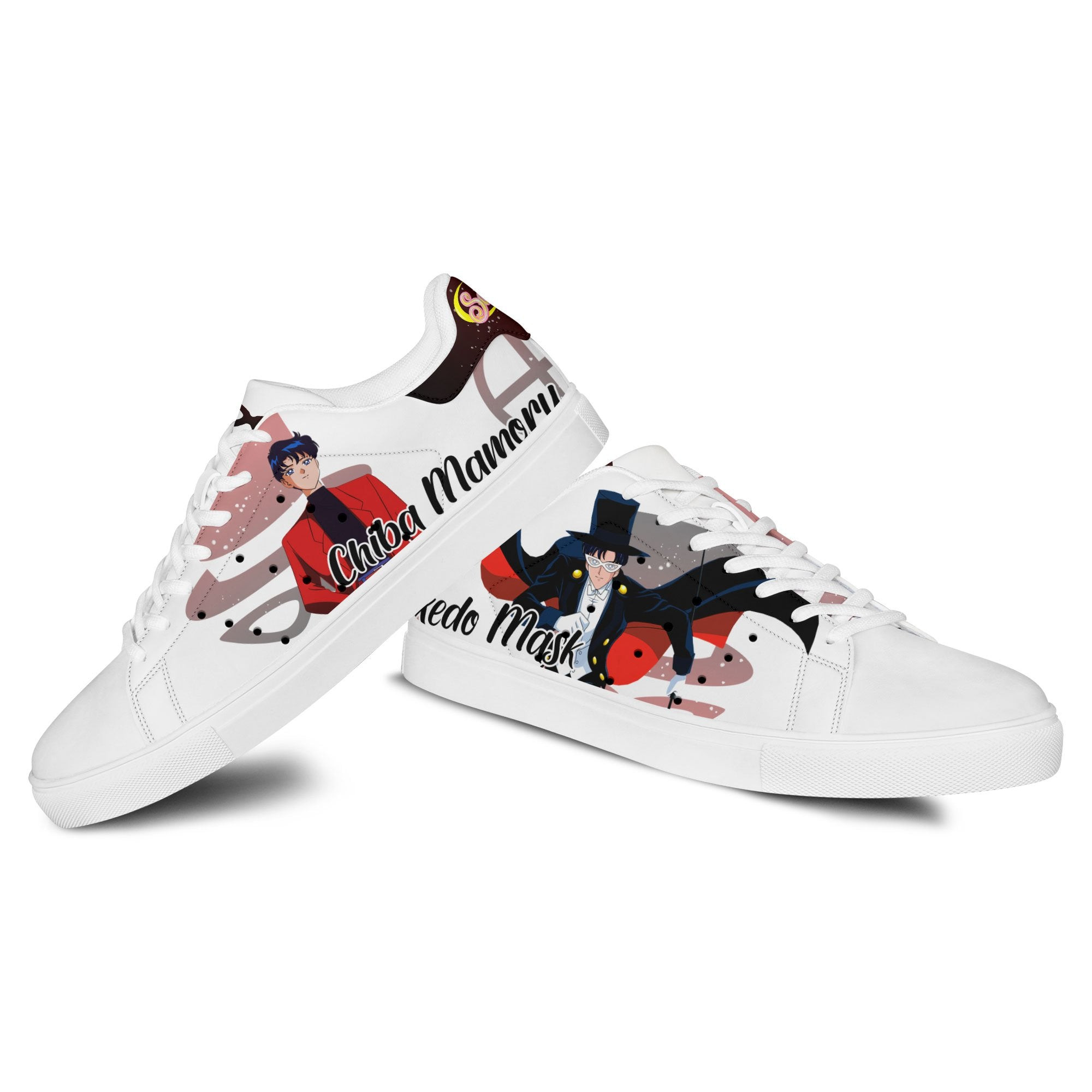 Tuxedo Mask Skate Sneakers Custom Sailor Anime Shoes