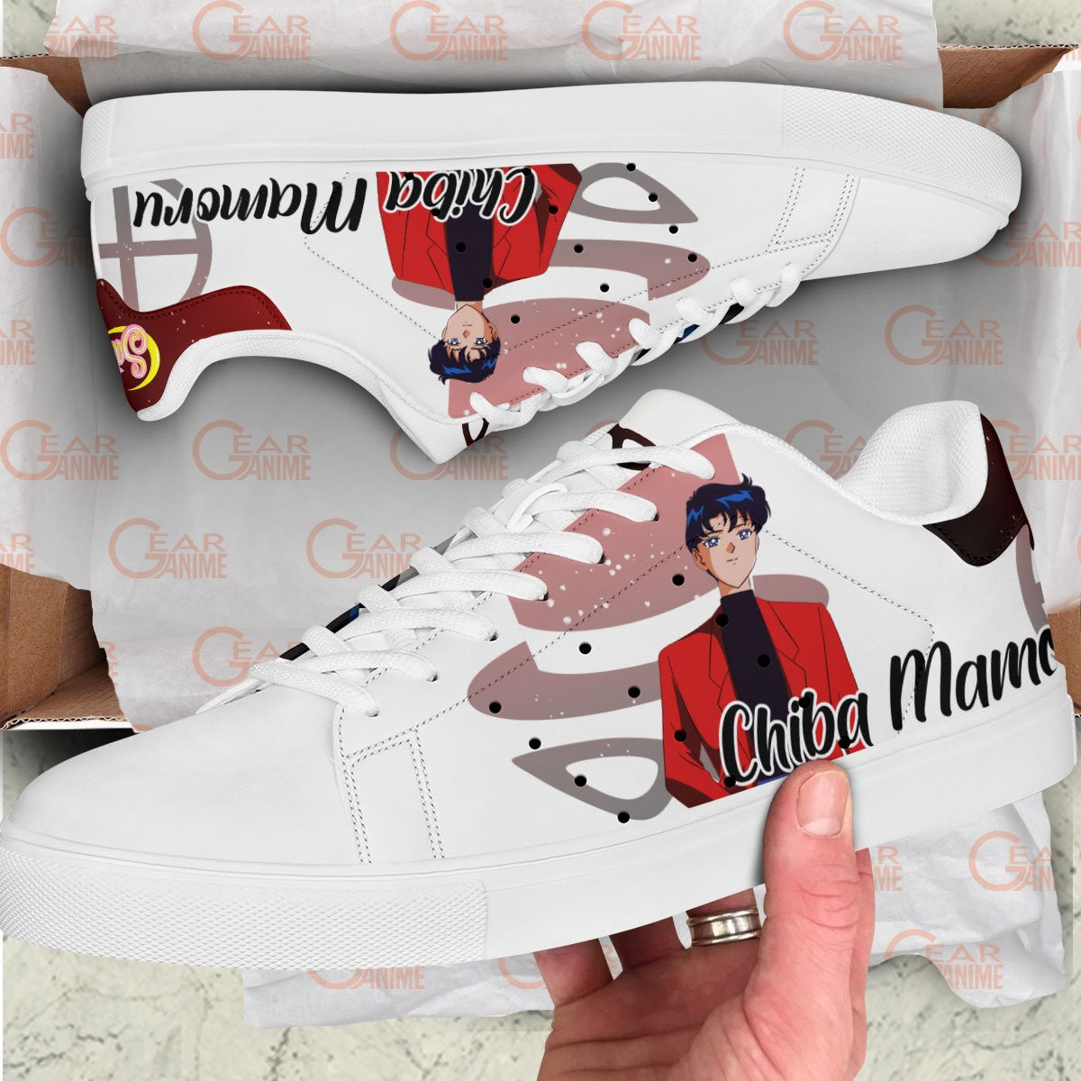 Tuxedo Mask Skate Sneakers Custom Sailor Anime Shoes