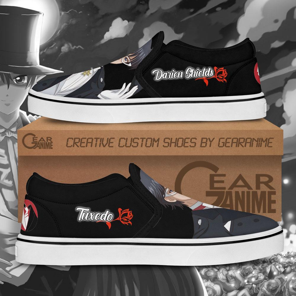 Tuxedo Slip-On Shoes Canvas Sailor Anime Custom Shoes