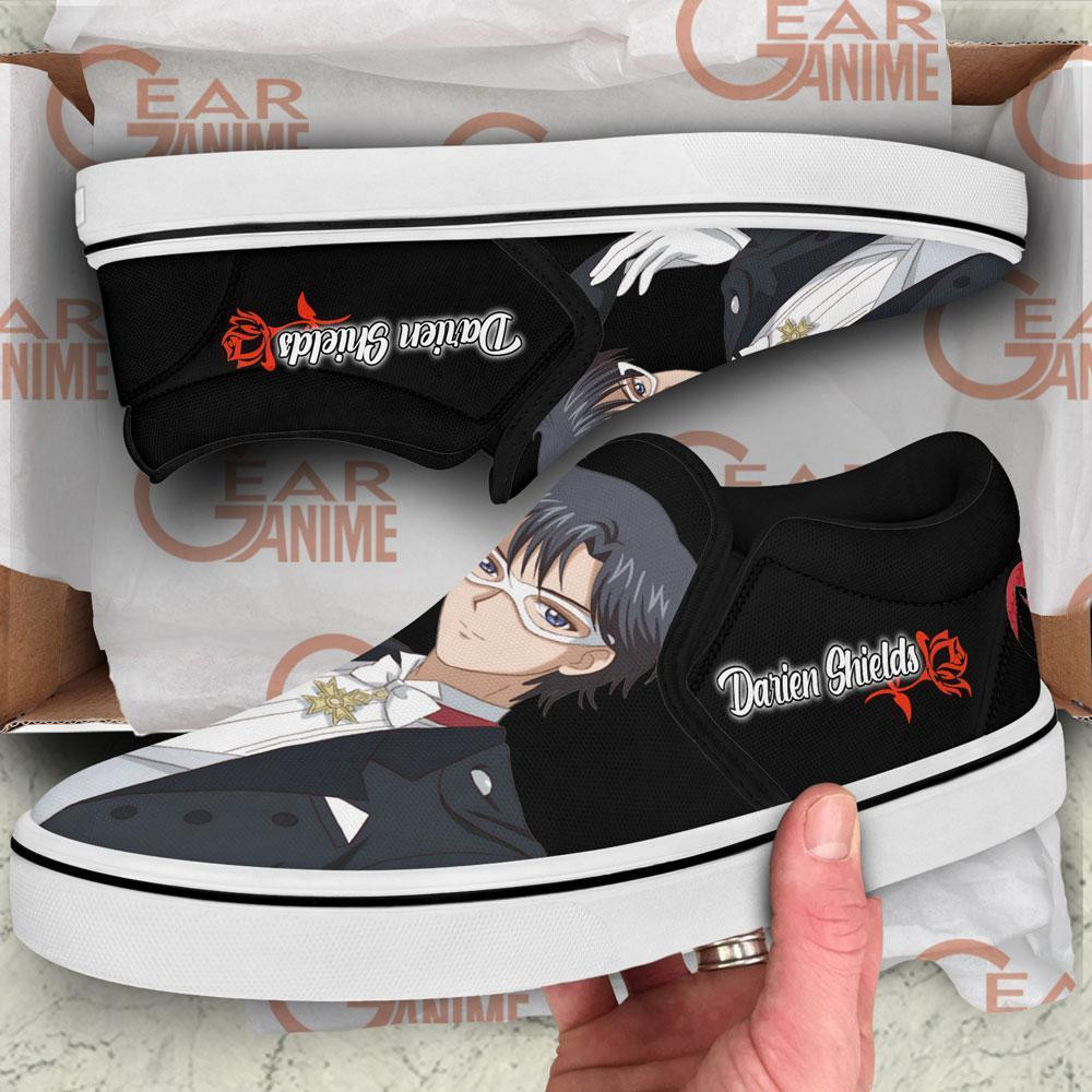 Tuxedo Slip-On Shoes Canvas Sailor Anime Custom Shoes