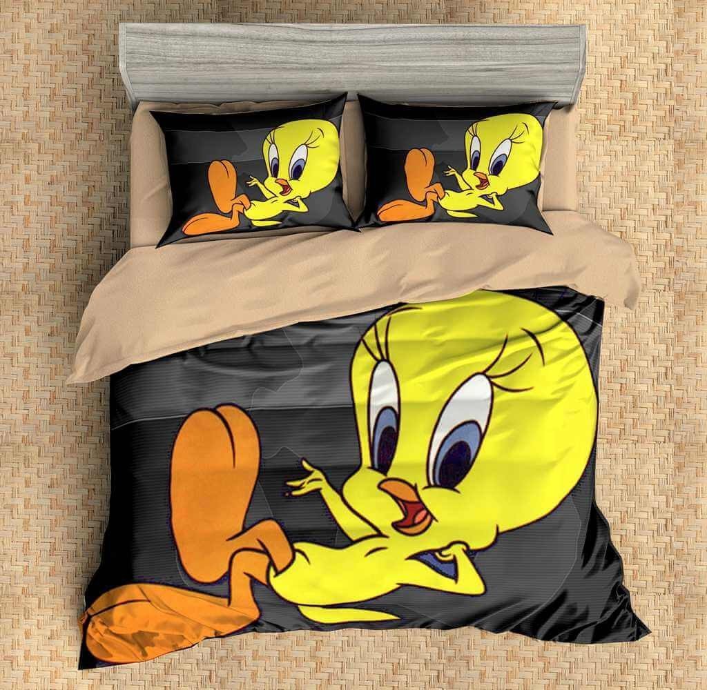 Tweety Bird 3D Customized Duvet Cover Bedding Set