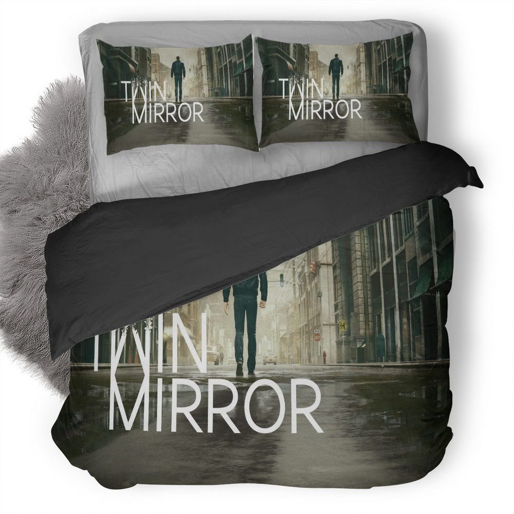 Twin Mirror 3D Customized Duvet Cover Bedding Set