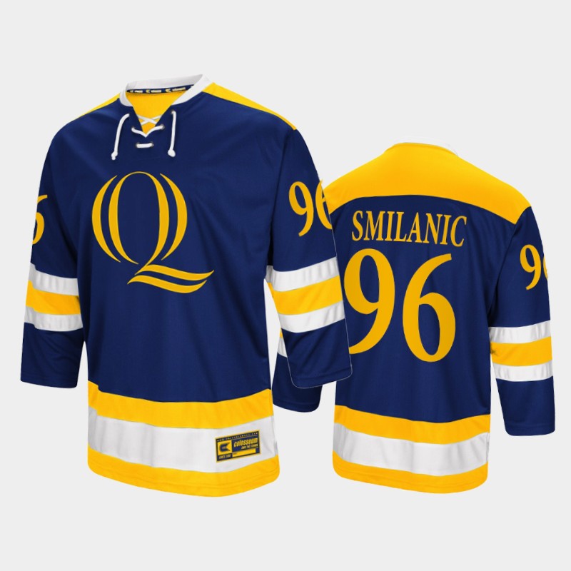 Ty Smilanic #96 Quinnipiac Bobcats 2022 College Navy Jersey