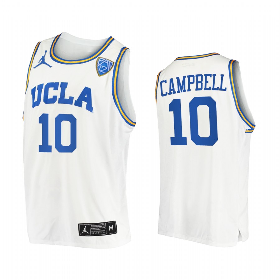 Tyger Campbell UCLA Bruins White Jersey College Home