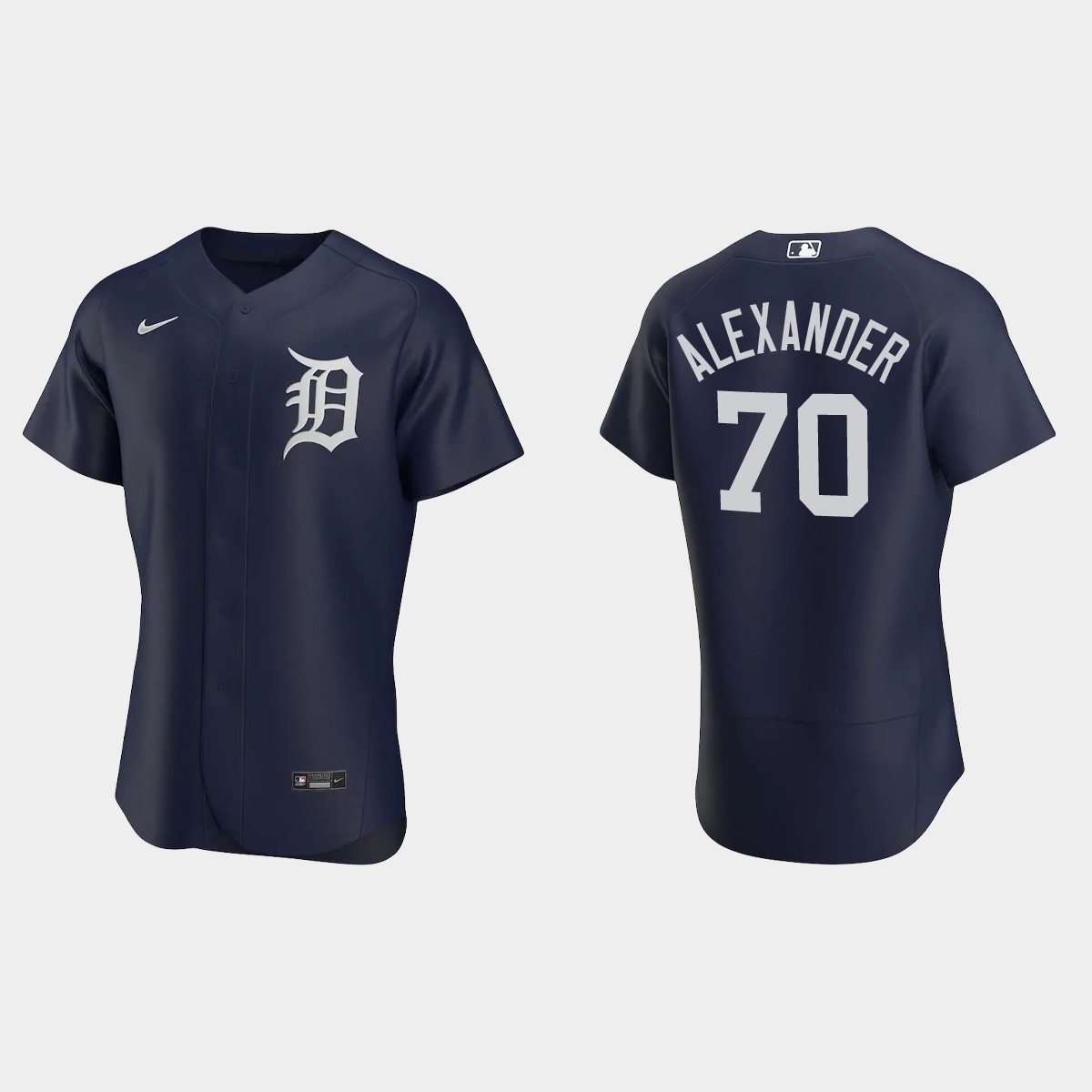 Tyler Alexander #70 Detroit Tigers Alternate Jersey - Navy