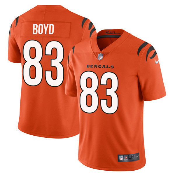 Tyler Boyd Women's Cincinnati Bengals Player Vapor Limited Orange Jersey - All Stitched 