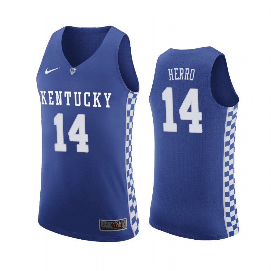 Tyler Herro Kentucky Wildcats #14 Home College Jersey - Royal
