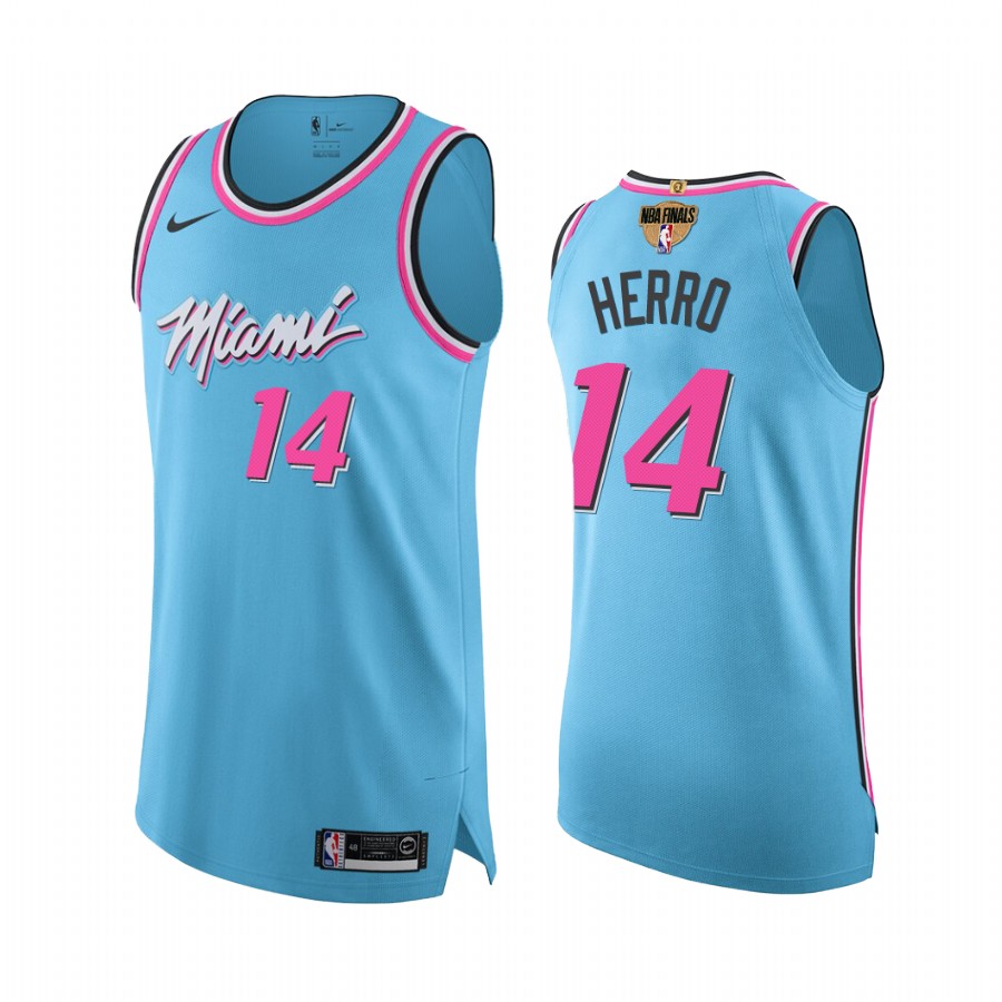 Tyler Herro Miami Heat 2020 Eastern Conference Champions Blue Jersey Vice City