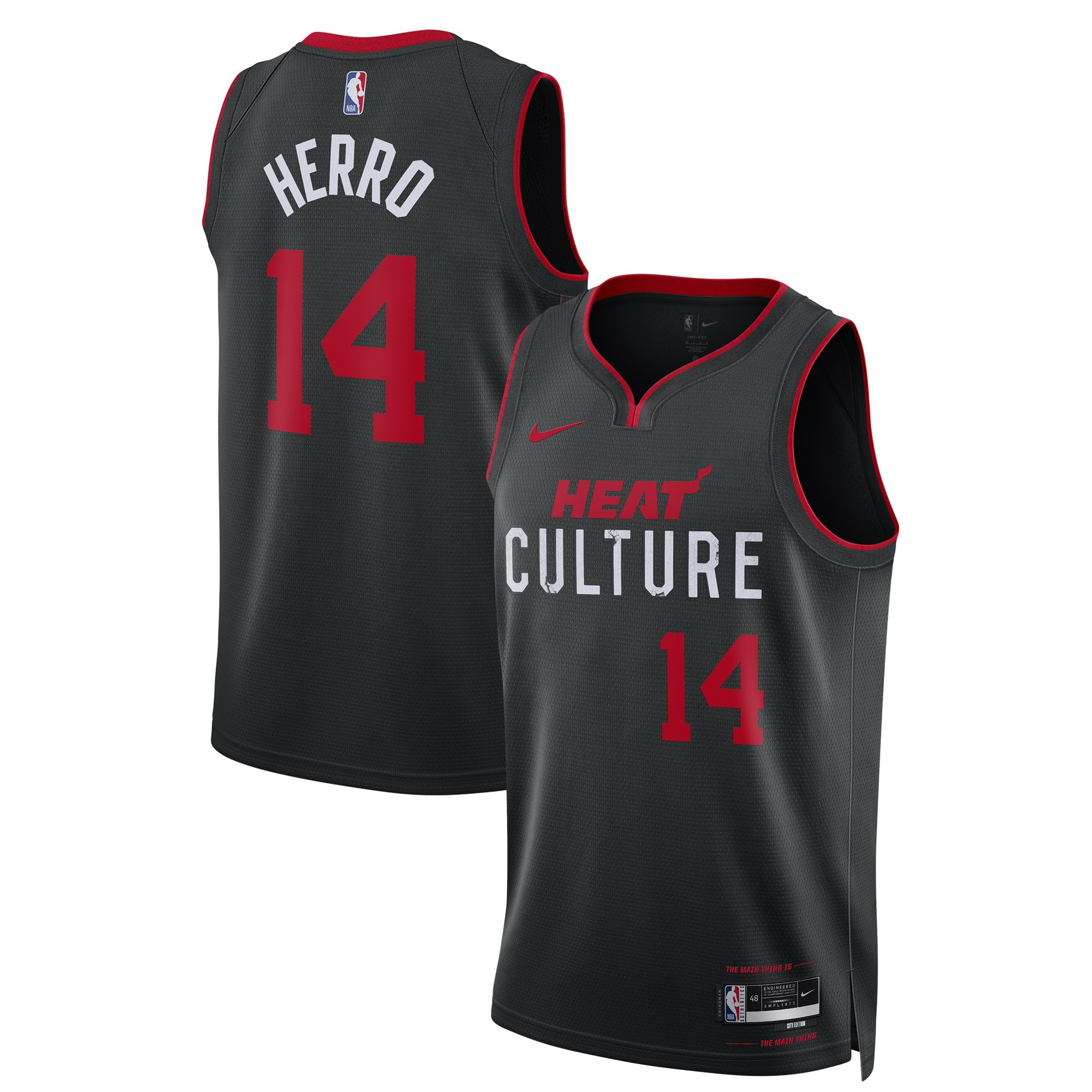 Tyler Herro Miami Heat 2023/24 Swingman City Edition Black Jersey - All Stitched