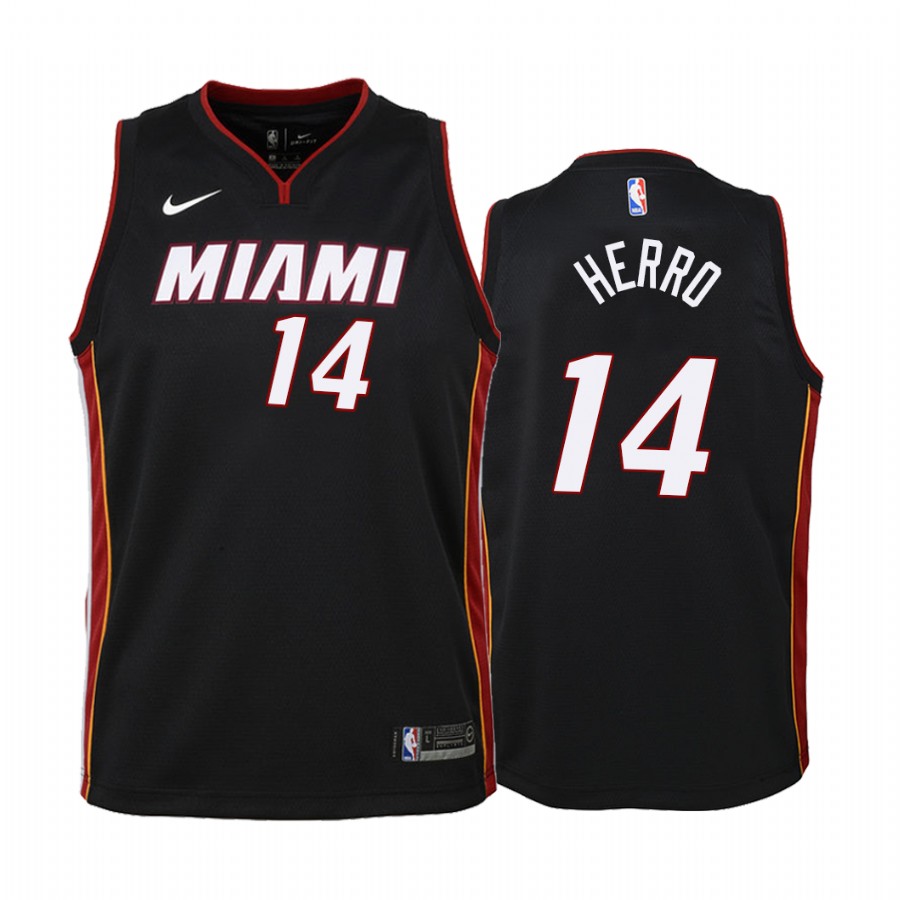 Tyler Herro Miami Heat Black Icon 2019-20 Jersey - Youth