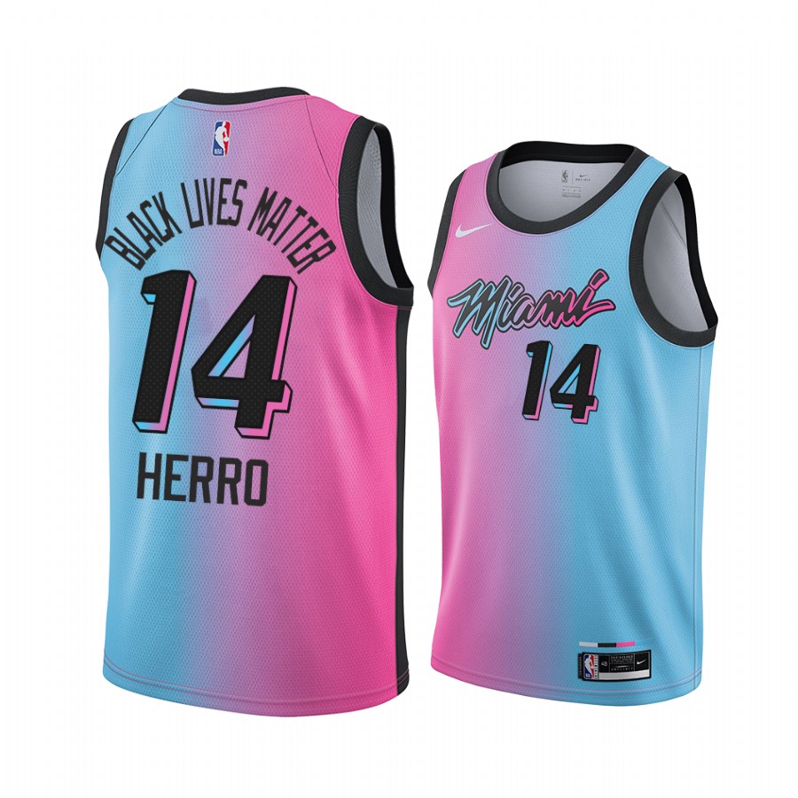 Tyler Herro Vice City Heat BLM Social Justice Jersey