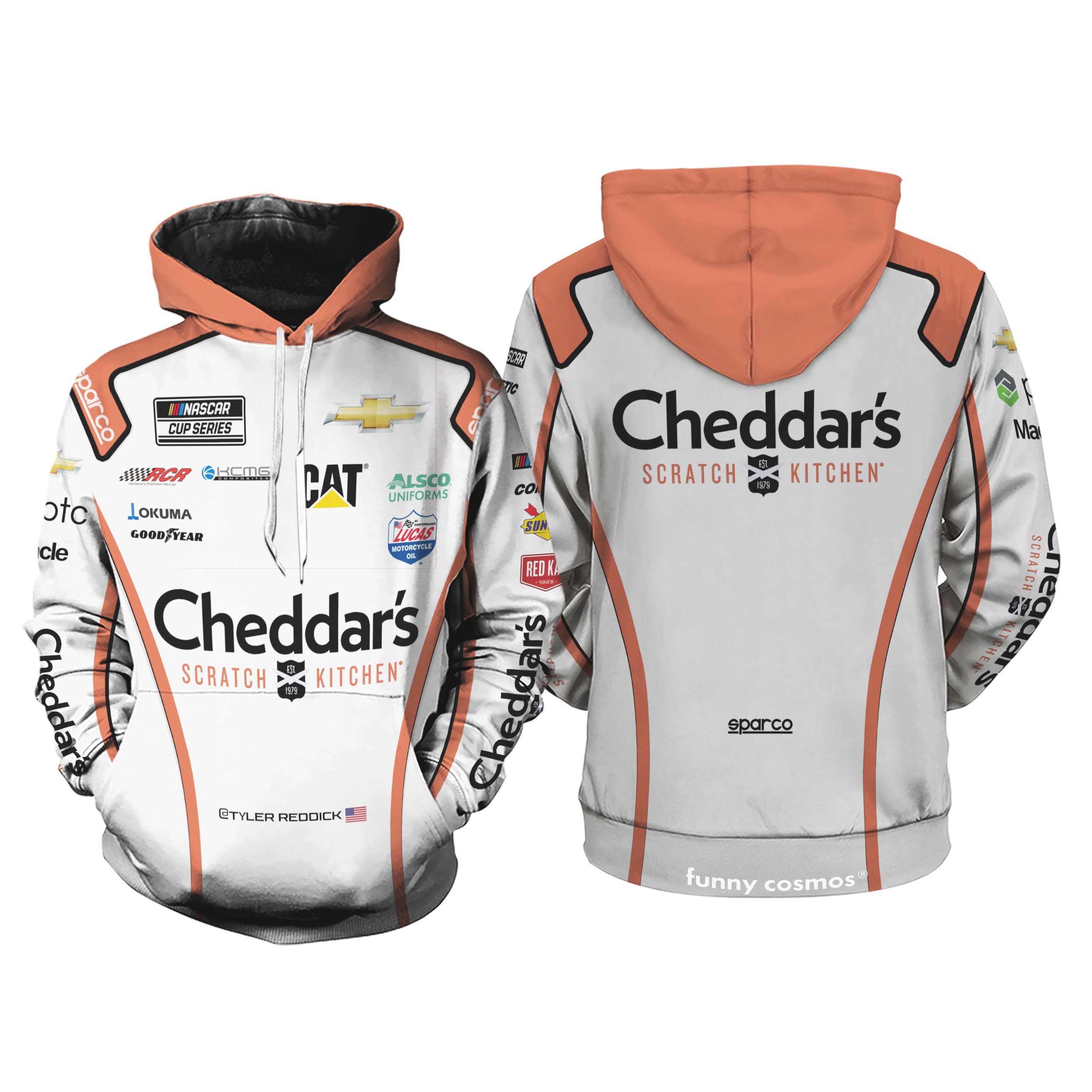 Tyler Reddick Nascar 2022 Hoodie Racing Uniform Clothes Hoodie
