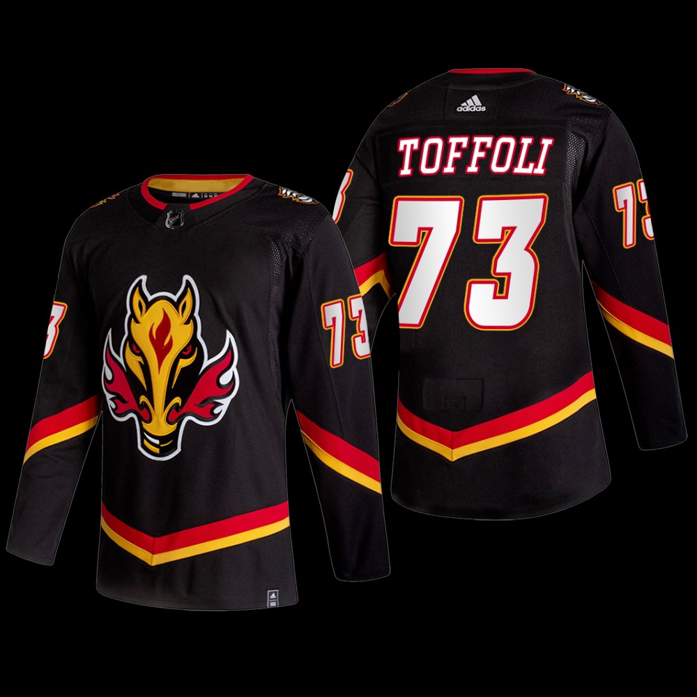 Tyler Toffoli #73 Calgary Flames Alternate 2022-23 Black Jersey