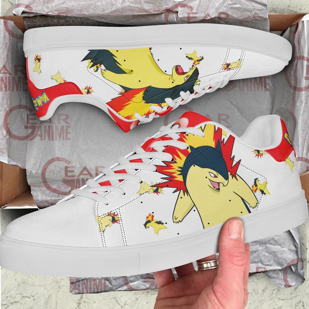 Typhlosion Skate Shoes Pokemon Custom Anime Shoes