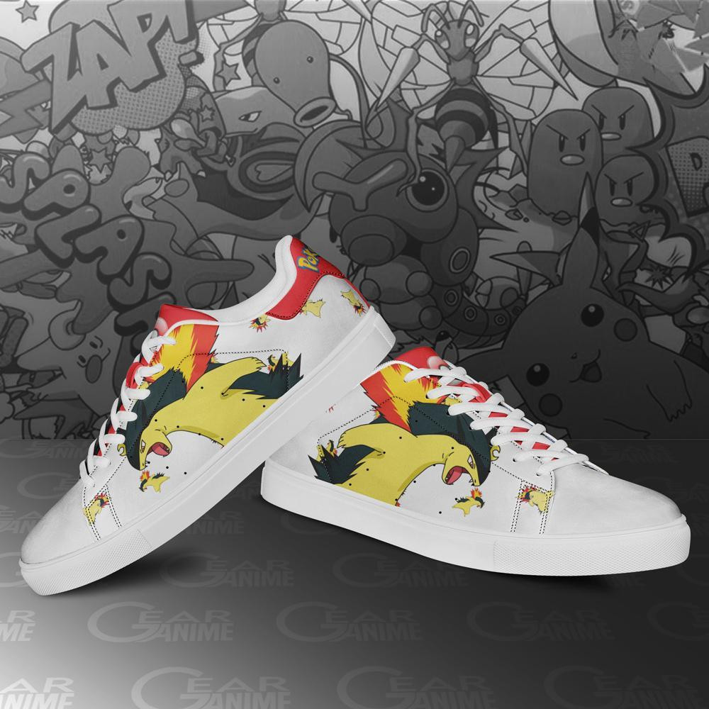 Typhlosion Skate Shoes Pokemon Custom Anime Shoes