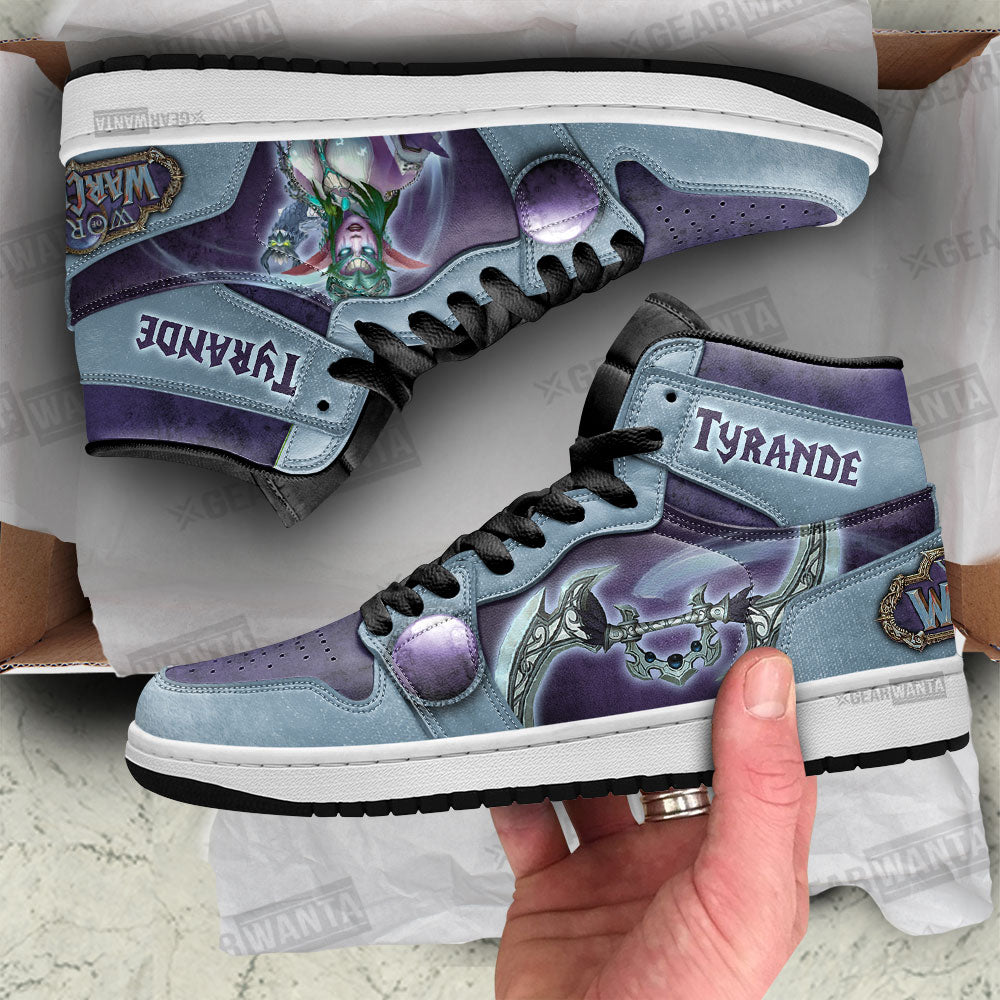 Tyrande World of Warcraft JD Sneakers Shoes For Fans, Air Jordan Hightop