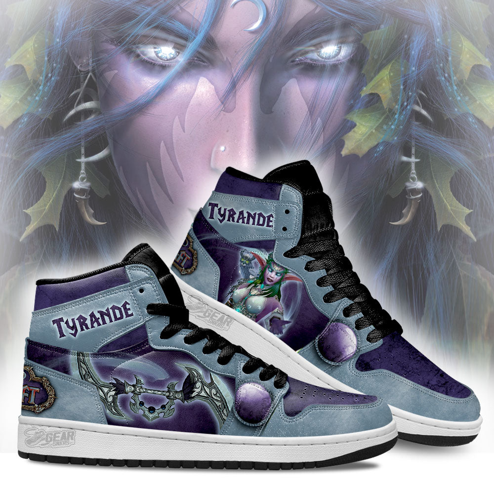 Tyrande World of Warcraft JD Sneakers Shoes For Fans, Air Jordan Hightop
