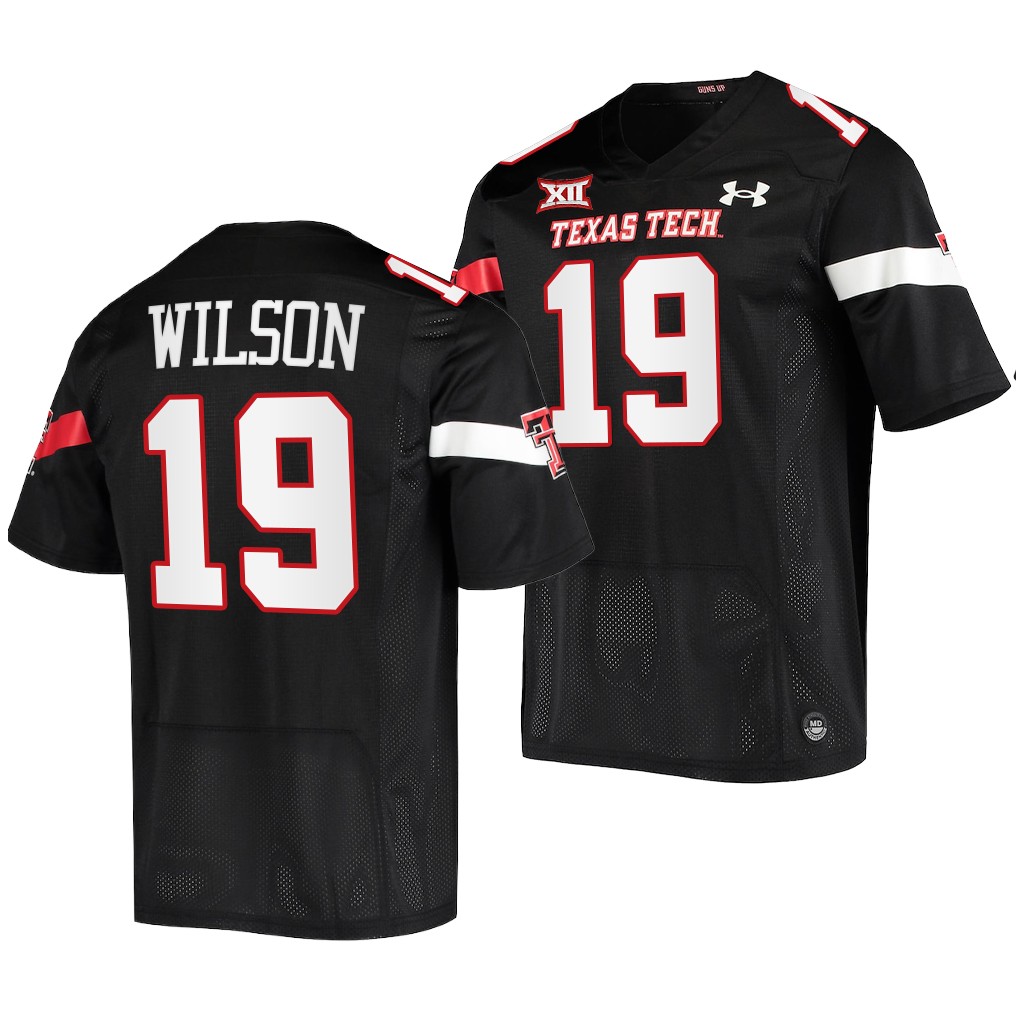 Tyree Wilson Texas Tech Red Raiders 2022-23 College Jersey Men's Black #19 Uniform