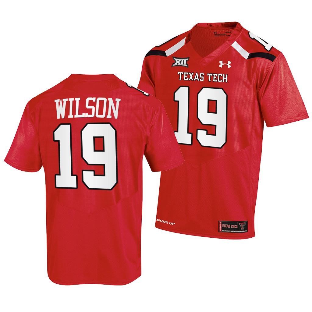 Tyree Wilson Texas Tech Red Raiders College Red Men 19 Jersey 2022-23