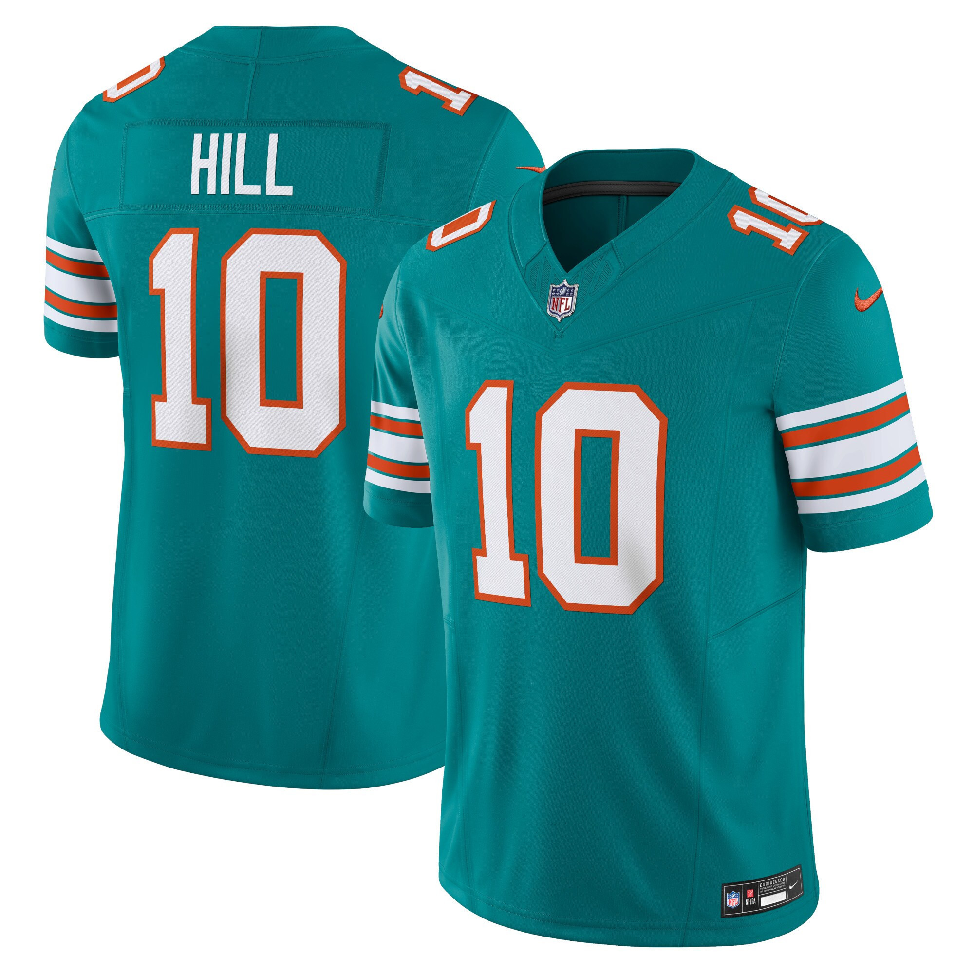 Tyreek Hill Men's Miami Dolphins Vapor Limited Alternate Aqua Jersey - All Stitched 