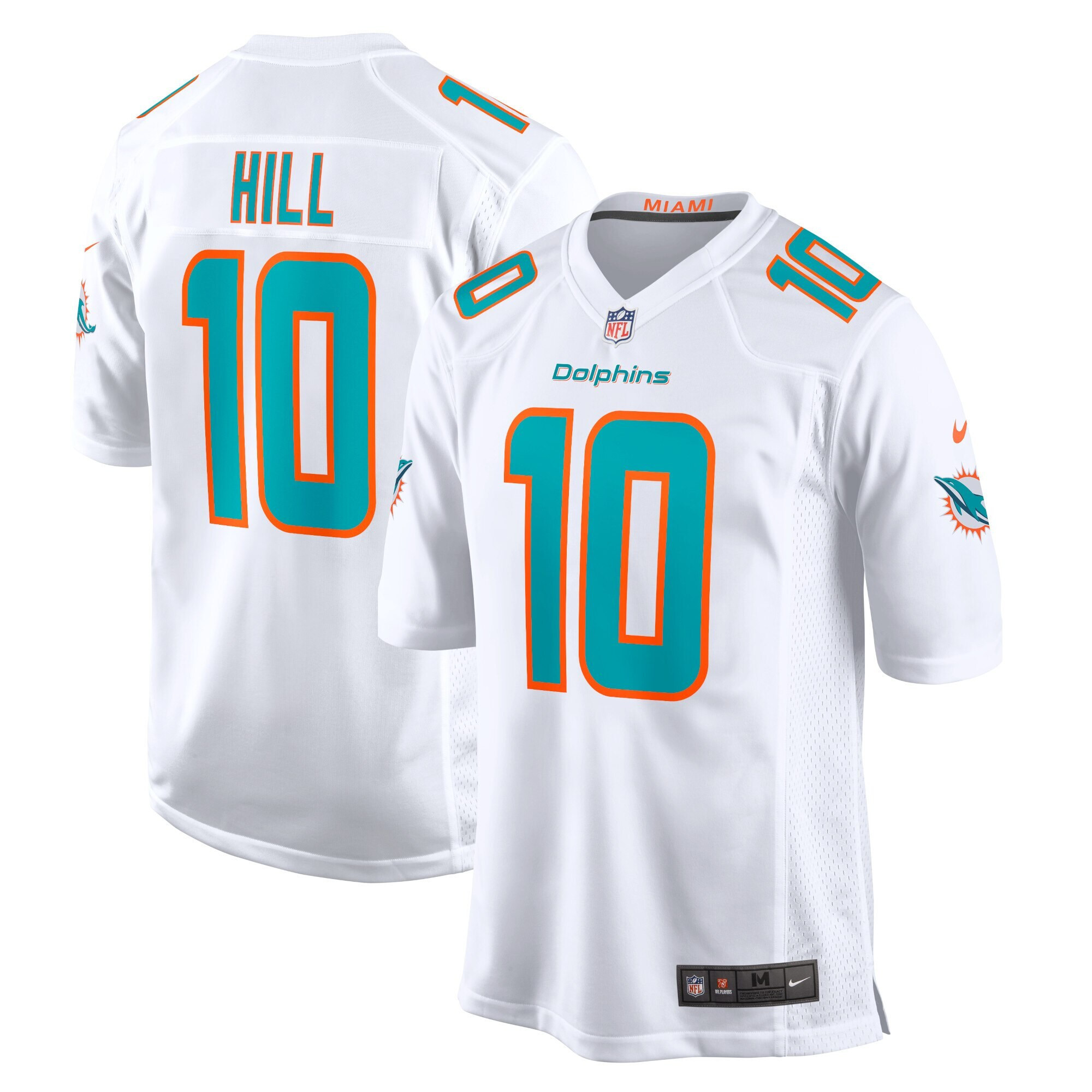 Tyreek Hill Miami Dolphins Game White Jersey - All Stitched 
