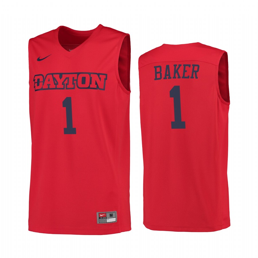 Tyrone Baker Dayton Flyers Red Jersey 2022-23 College