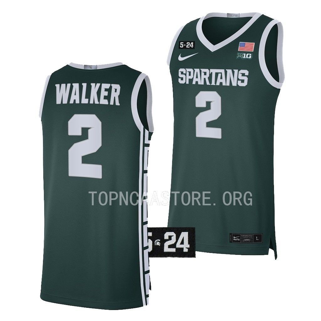 Tyson Walker #2 Michigan State Spartans Limited Jersey Green