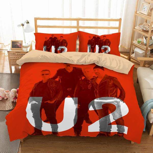 U2 3D Customized Duvet Cover Bedding Set