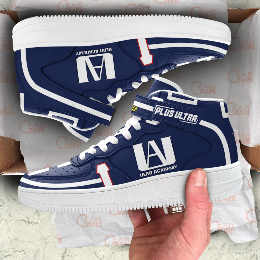 UA High School Uniform Sneakers Air Mid Custom My Hero Academia Anime Shoes