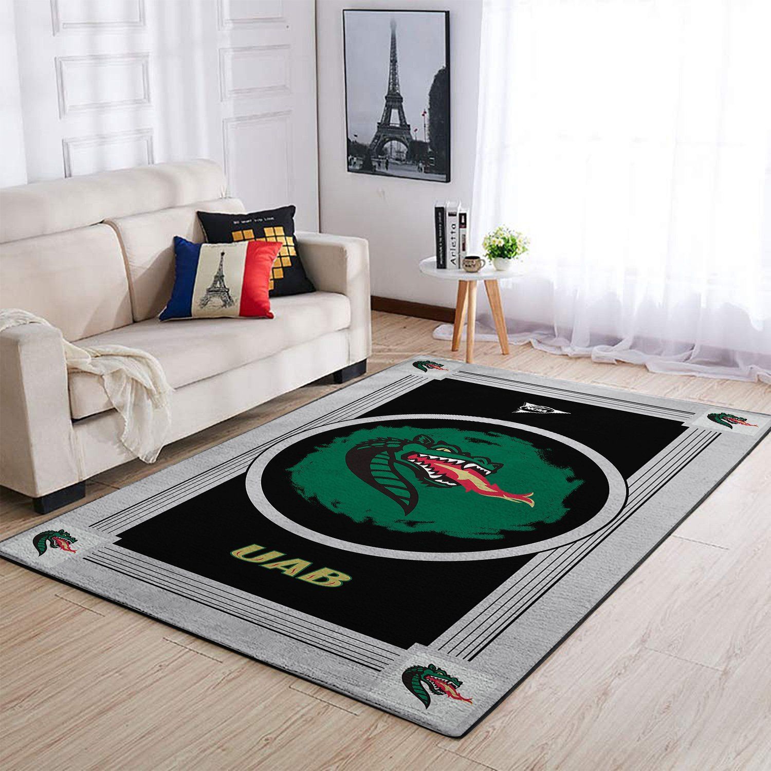 Uab Blazers Living Room Area Rectangle Rug