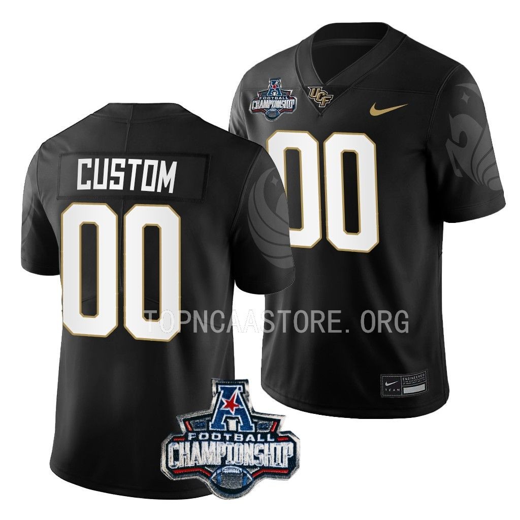 UCF Knights 2022 ACC Championship Custom #00 Black Men's Jersey