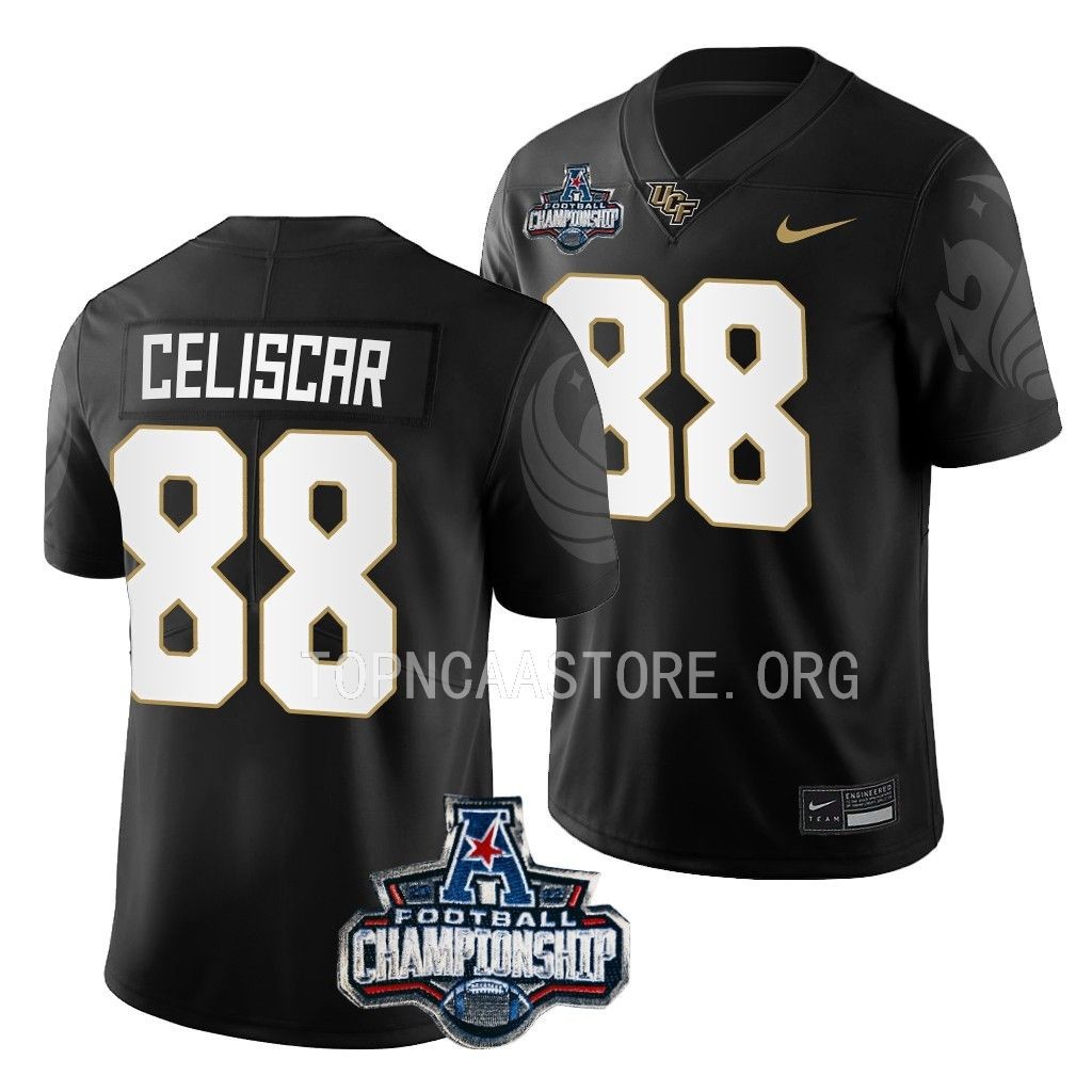 UCF Knights 2022 ACC Championship Josh Celiscar #88 Black Men's Jersey