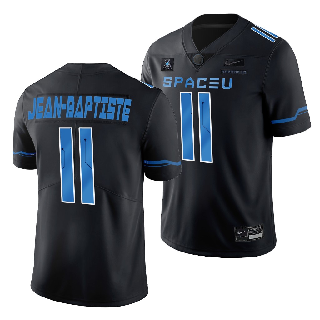 UCF Knights 2022 Space Game Jeremiah Jean-Baptiste #11 Black Men's SpaceU Legend Jersey
