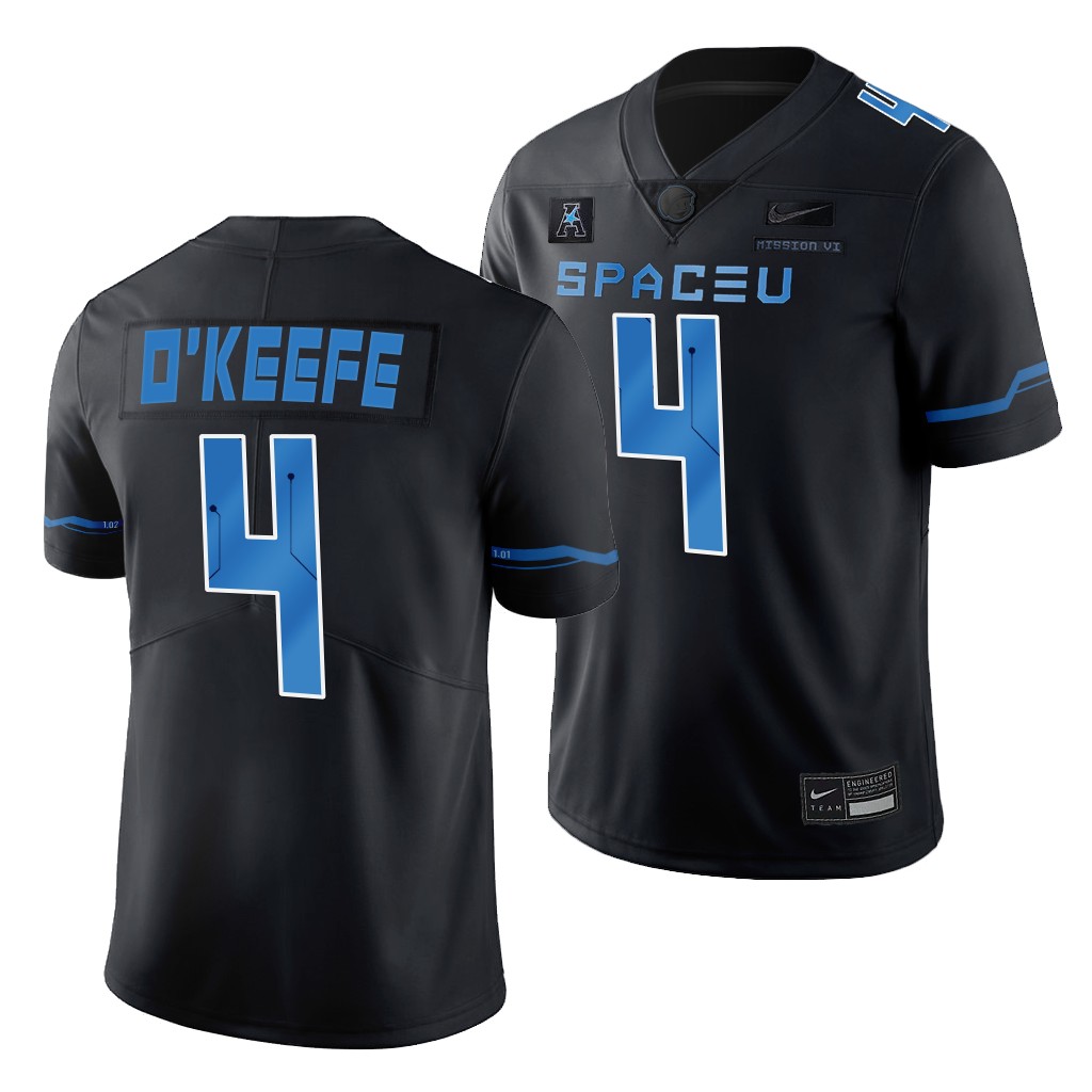 UCF Knights 2022 Space Game Ryan O'Keefe #4 Black Men's SpaceU Legend Jersey