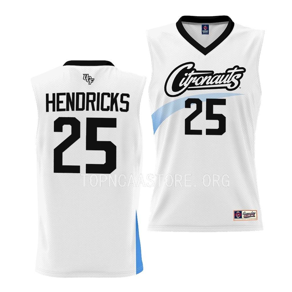 UCF Knights 2023 Space Game Taylor Hendricks #25 White Jersey