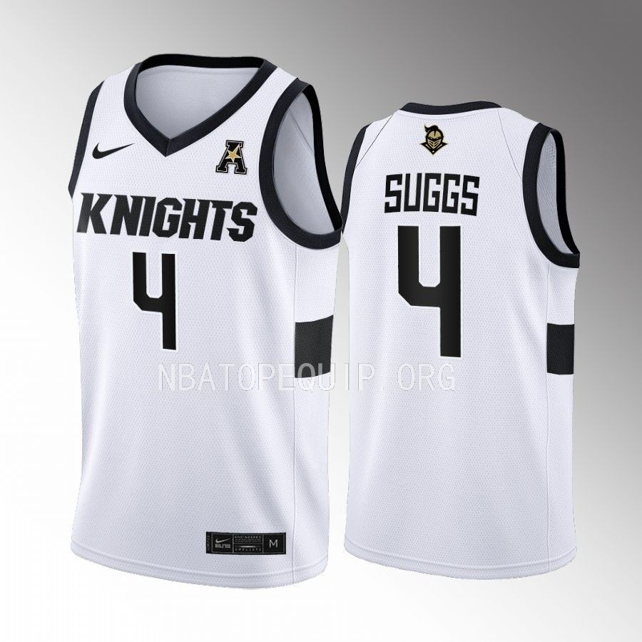 UCF Knights Brandon Suggs Jersey 2022-23 College White Home Uniform