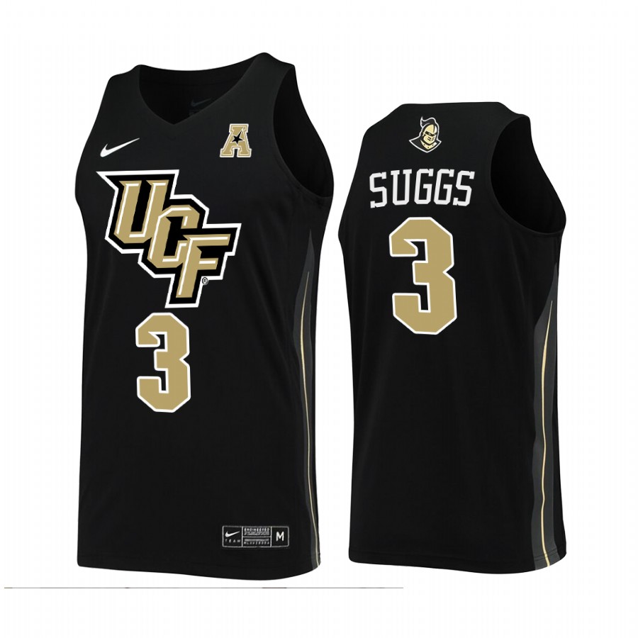UCF Knights Brandon Suggs Jersey College Black Uniform