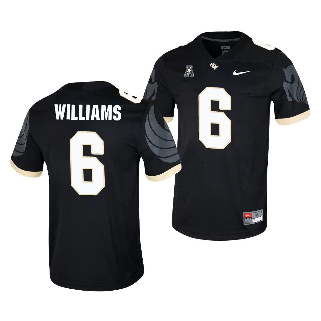 UCF Knights Marlon Williams Black College Men's Game Jersey