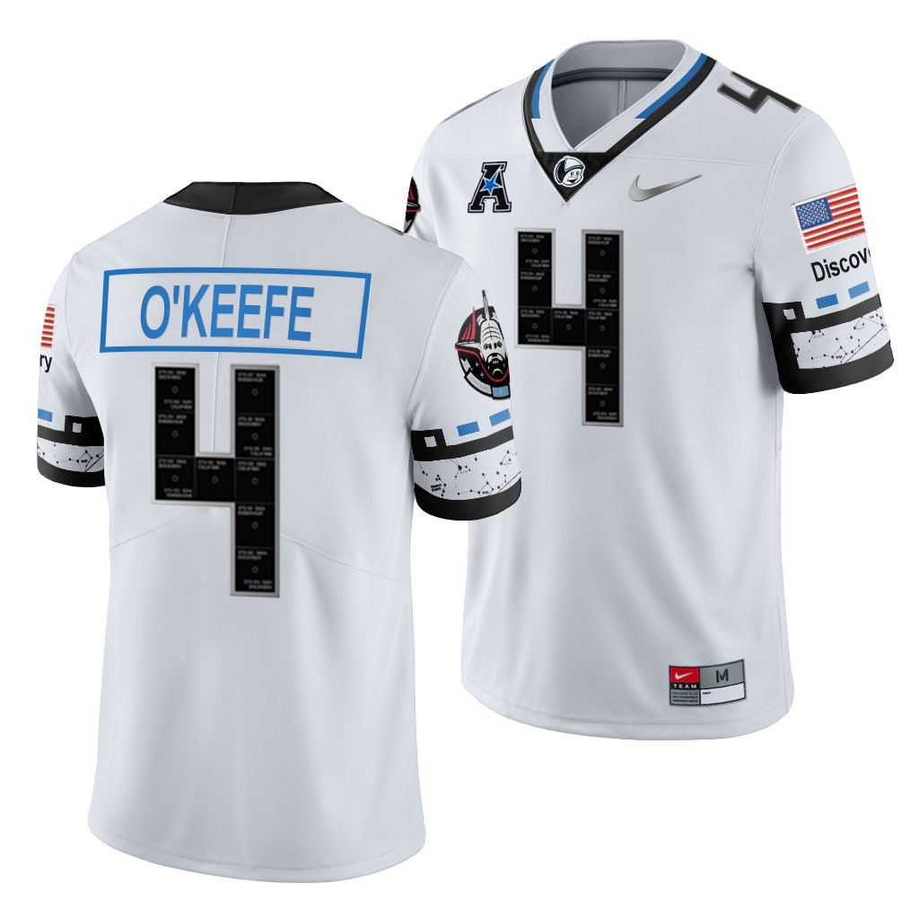 UCF Knights Ryan O'Keefe 4 White 2021-22 Space Game College Jersey Men